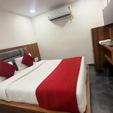 Air-conditioned room with LED TV at Hotel Maruti R Ambli Bopal